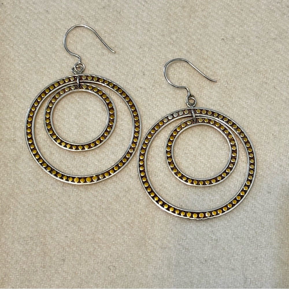 ANNA BECK large double hoop earrings